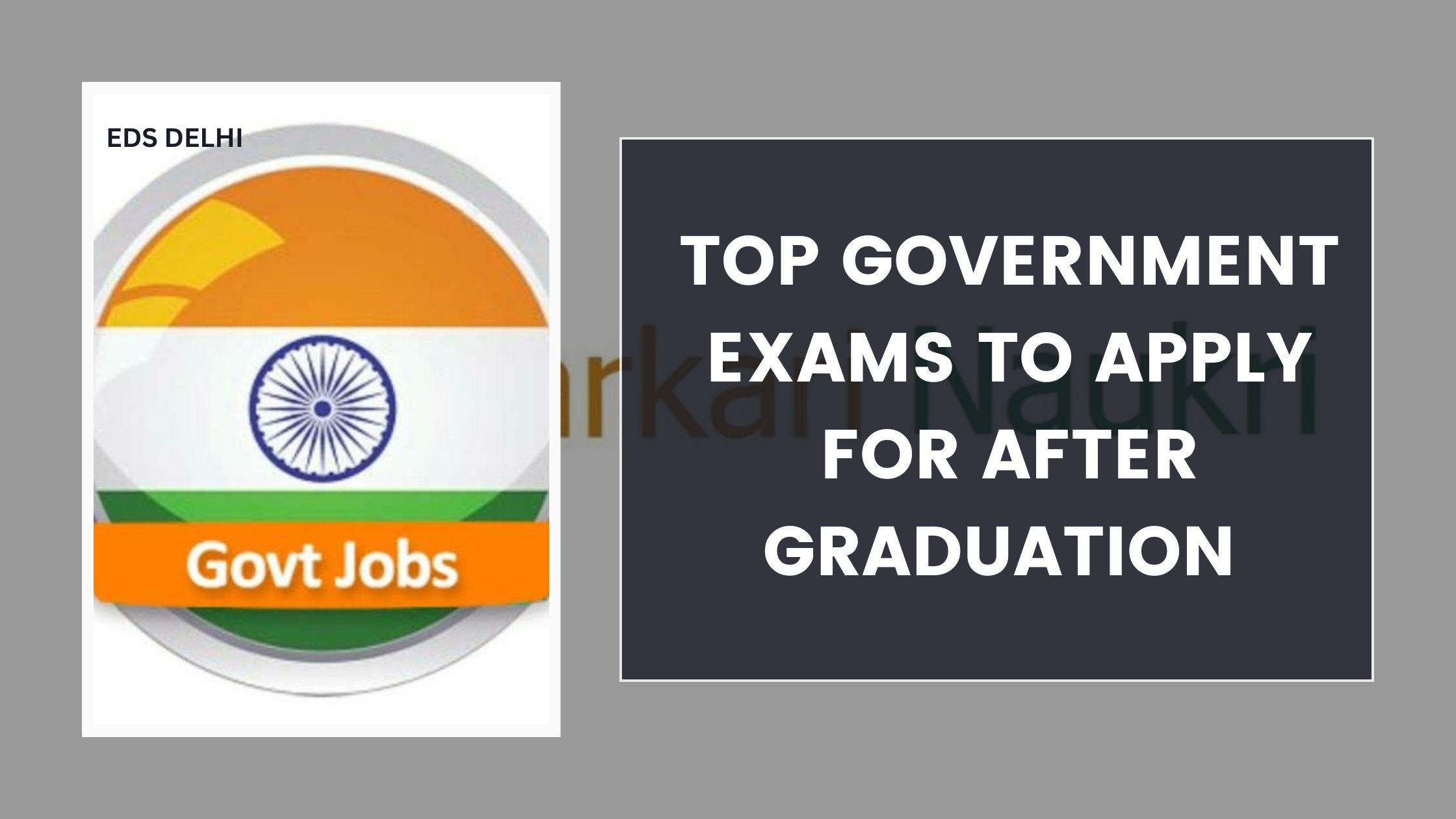 Government Exams to Apply for After Graduation