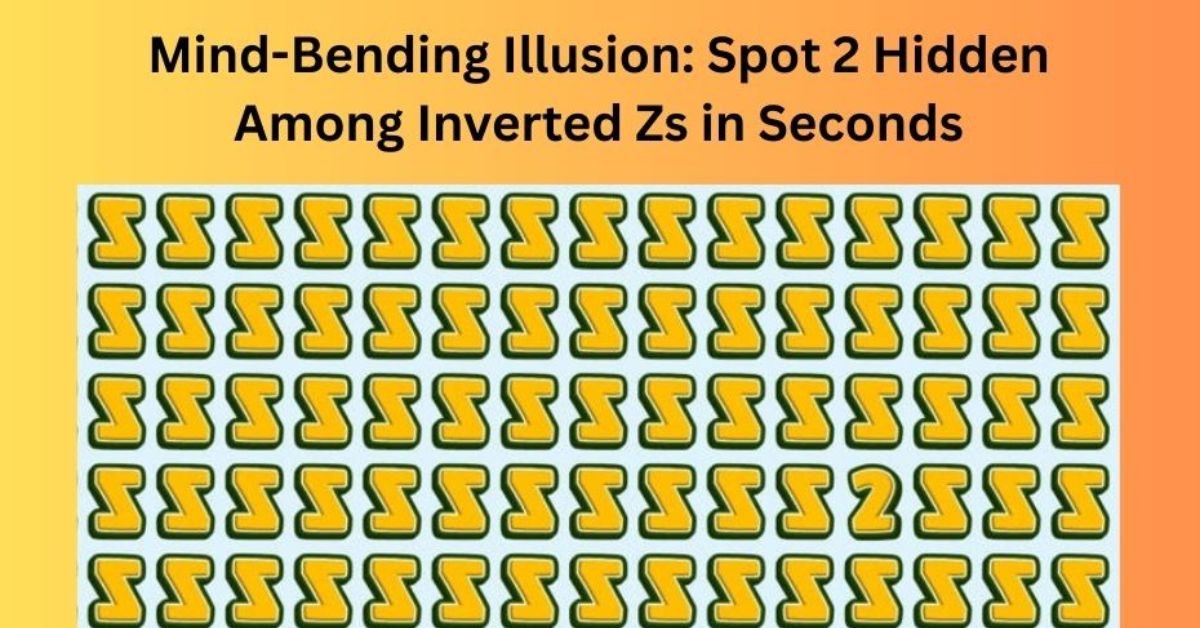 Mind-Bending Illusion: Spot 2 Hidden Among Inverted Zs in Seconds