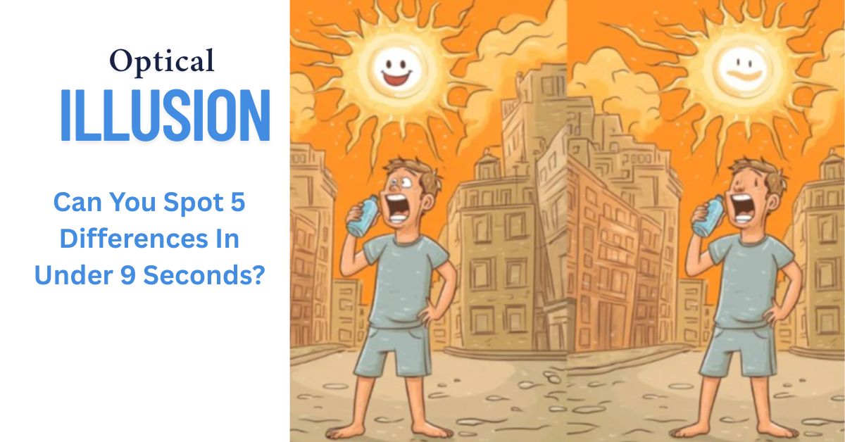 Optical Illusion: Can You Spot 5 Differences In Under 9 Seconds?