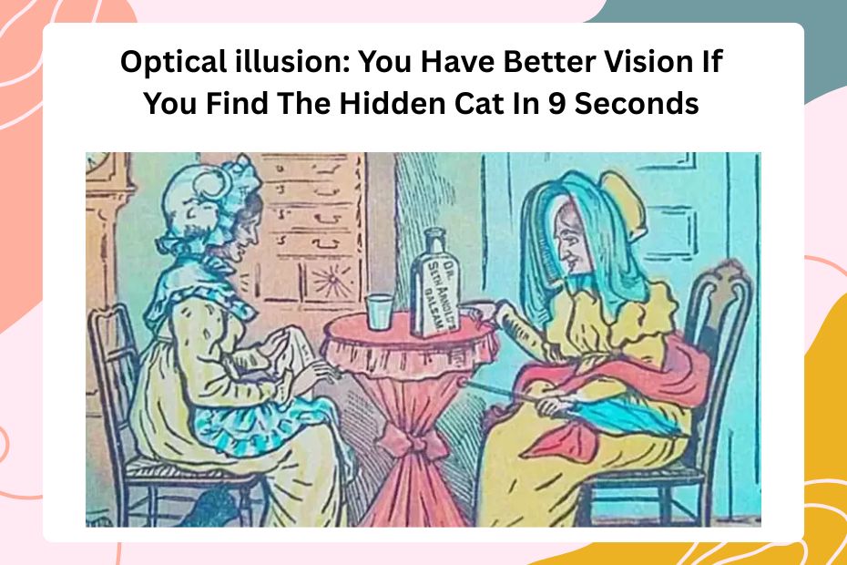 Optical illusion: You Have Better Vision If You Find The Hidden Cat In 9 Seconds
